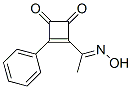 3-Cyclobutene-1,2-dione, 3-[1-(hydroxyimino)ethyl]-4-phenyl- (9CI) 结构式