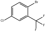2-ブロモ-5-クロロベンゾトリフルオリド 化学構造式