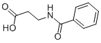 ベンゾイル-β-アラニン 化学構造式
