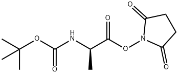 N-[(叔丁氧基)羰基]-D-丙氨酸 2,5-二氧代-1-吡咯烷基酯,34404-33-6,结构式