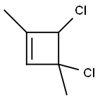 Cyclobutene, 3,4-dichloro-1,3-dimethyl- (9CI) Struktur