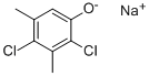 sodium 2,4-dichloro-3,5-xylenolate Structure