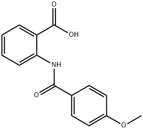 2-(4-甲氧基苯甲酰氨基)苯甲酸, 34425-86-0, 结构式