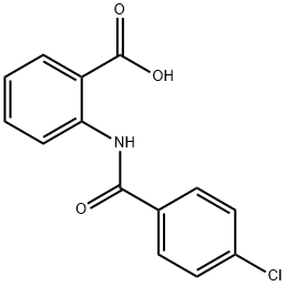 2-(4-氯苯甲酰胺基)苯甲酸,34425-87-1,结构式