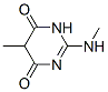 4,6(1H,5H)-Pyrimidinedione, 5-methyl-2-(methylamino)- (9CI) Structure