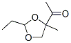Ethanone, 1-(2-ethyl-4-methyl-1,3-dioxolan-4-yl)- (9CI) Struktur