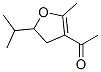 Ethanone, 1-[4,5-dihydro-2-methyl-5-(1-methylethyl)-3-furanyl]- (9CI) Structure