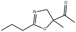 Ethanone, 1-(4,5-dihydro-5-methyl-2-propyl-5-oxazolyl)- (9CI) Structure