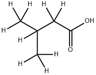 3-メチル酪酸-D9 化学構造式