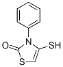 2(3H)-Thiazolone,  4-mercapto-3-phenyl- 结构式