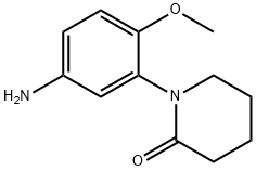 1-(5-amino-2-methoxyphenyl)piperidin-2-one 化学構造式