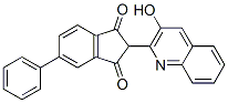 2-(3-hydroxy-2-quinolyl)-5-phenyl-1H-indene-1,3(2H)-dione Struktur