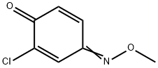 2,5-Cyclohexadiene-1,4-dione,  2-chloro-,  4-(O-methyloxime)|