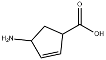 2-Cyclopentene-1-carboxylicacid,4-amino- Struktur