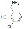 Phenol,  2-(aminomethyl)-6-chloro-4-methyl- Structure