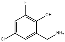 Phenol,  2-(aminomethyl)-4-chloro-6-fluoro- Struktur