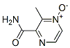 Pyrazinecarboxamide, 3-methyl-, 4-oxide (9CI) Structure
