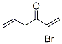 1,5-Hexadien-3-one,  2-bromo- Struktur
