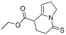 8-Indolizinecarboxylic  acid,  2,3,5,6,7,8-hexahydro-5-thioxo-,  ethyl  ester 化学構造式