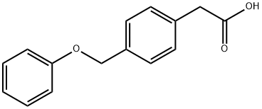 4-(苯氧甲基)苯基乙酸 结构式