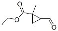 Cyclopropanecarboxylic acid, 2-formyl-1-methyl-, ethyl ester (9CI) 化学構造式