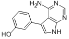 3-(4-amino-7H-pyrrolo[2,3-d]pyrimidin-5-yl)phenol Structure