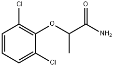 2-(2,6-Dichlorophenoxy)propanamide 化学構造式