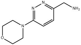 (6-N-吗啉基哒嗪-3-基)甲胺 结构式