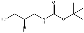 (R)-叔-丁基 (2-氟-3-羟基丙基)氨基甲酯 结构式