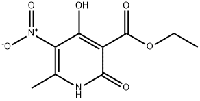 2,4-二羟基-6-甲基-5-硝基吡啶-3-羧酸乙酯 结构式