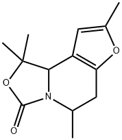 3H-Furo[3,2-c]oxazolo[3,4-a]pyridin-3-one,  1,5,6,9b-tetrahydro-1,1,5,8-tetramethyl- Structure