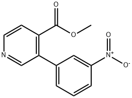 3-(3-Nitrophenyl)-4-pyridinecarboxylicacidmethylester Structure