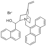 N-(9-Anthracenemethyl)cinchonidiniumbromide Struktur