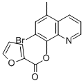 7-bromo-5-methyl-8-quinolyl furoate Struktur