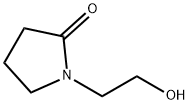 1-(2-ヒドロキシエチル)-2-ピロリドン 化学構造式