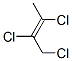 (E)-1,2,3-Trichloro-2-butene Struktur