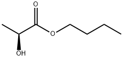 (S)-2-ヒドロキシプロピオン酸ブチル 化学構造式