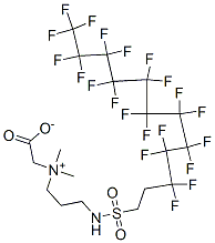 1-Propanaminium, N-(carboxymethyl)-3-(3,3,4,4,5,5,6,6,7,7,8,8,9,9,10,10,11,11,12,12,12-heneicosafluorododecyl)sulfonylamino-N,N-dimethyl-, inner salt Structure