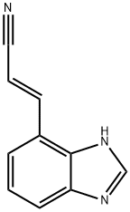 2-Propenenitrile,3-(1H-benzimidazol-4-yl)-,(2E)-(9CI) 结构式