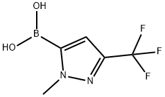 1-甲基-3-三氟甲基吡唑-5-硼酸,344591-91-9,结构式