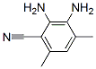 Benzonitrile,  2,3-diamino-4,6-dimethyl- 化学構造式