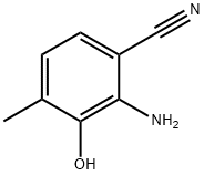 2-氨基-3-羟基-4-甲基苯甲腈 结构式