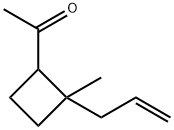 Ethanone, 1-[2-methyl-2-(2-propenyl)cyclobutyl]- (9CI) Struktur