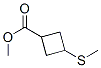 Cyclobutanecarboxylic acid, 3-(methylthio)-, methyl ester (9CI) Struktur