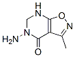 Isoxazolo[5,4-d]pyrimidin-4(5H)-one, 5-amino-6,7-dihydro-3-methyl- (9CI) Struktur