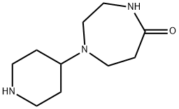 1-(PIPERIDIN-4-YL)-1,4-DIAZEPAN-5-ONE 化学構造式