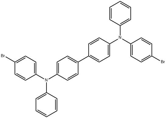 4,4′-双[(4-溴苯基)苯氨基]联苯, 344782-48-5, 结构式