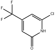 2-Chloro-6-hydroxy-4-(trifluoromethyl)pyridine 结构式