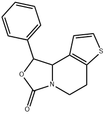 3H-Oxazolo[3,4-a]thieno[3,2-c]pyridin-3-one,  1,5,6,9b-tetrahydro-1-phenyl-  (9CI) Structure