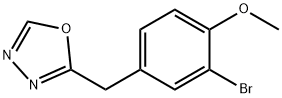 2-(3-Bromo-4-methoxy-benzyl)-[1,3,4]oxadiazole Structure